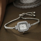 Émilie | Montre Bracelet Strass Cadran Carré