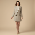 Elara - Ensemble Tailleur Jupe En Tweed