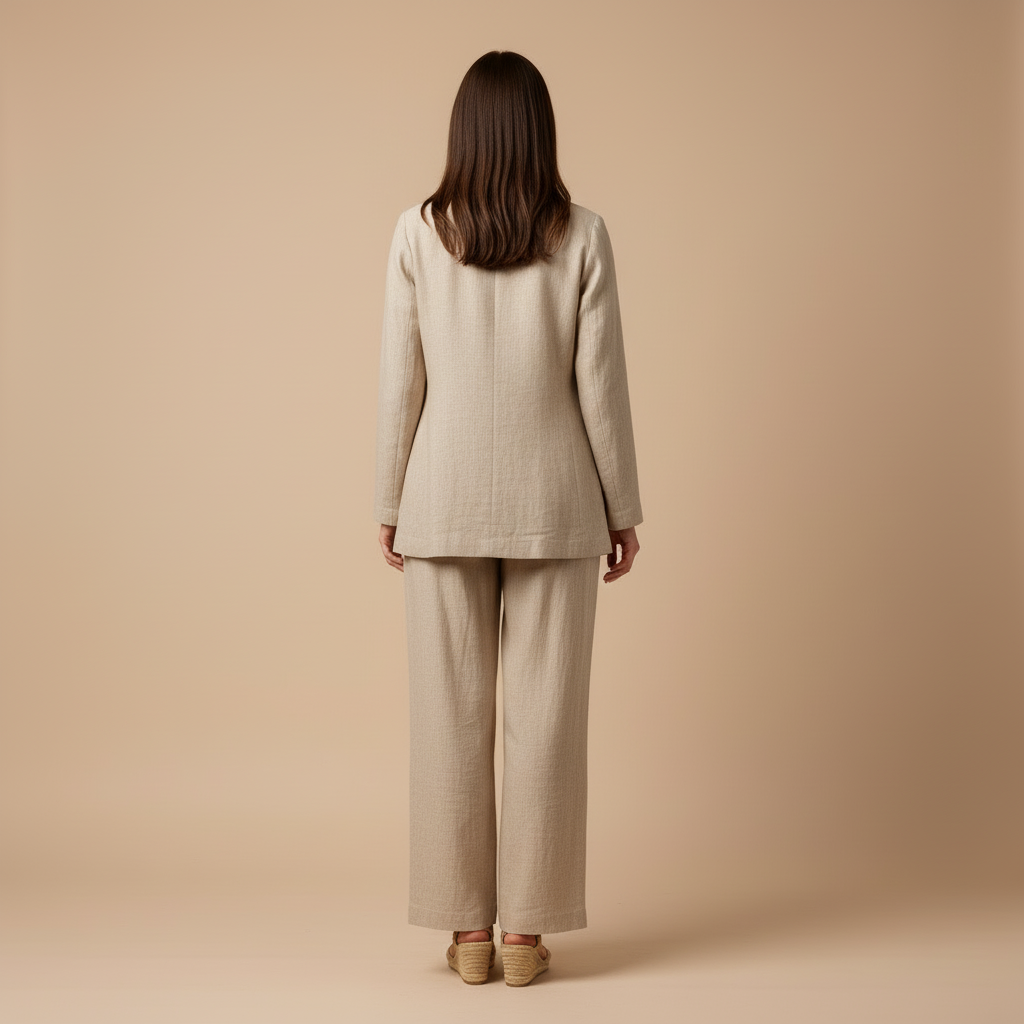 Mila - Ensemble Blazer Et Pantalon En Lin