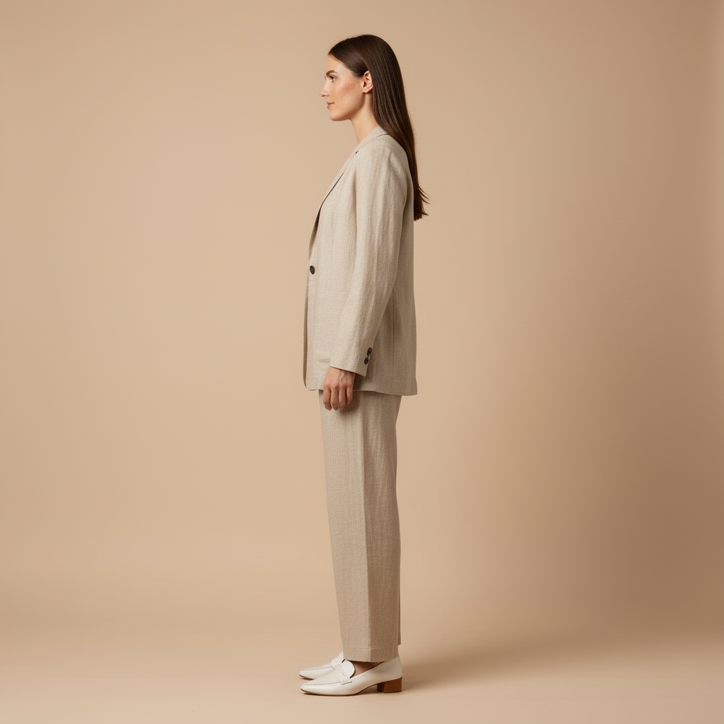 Mila - Ensemble Blazer Et Pantalon En Lin