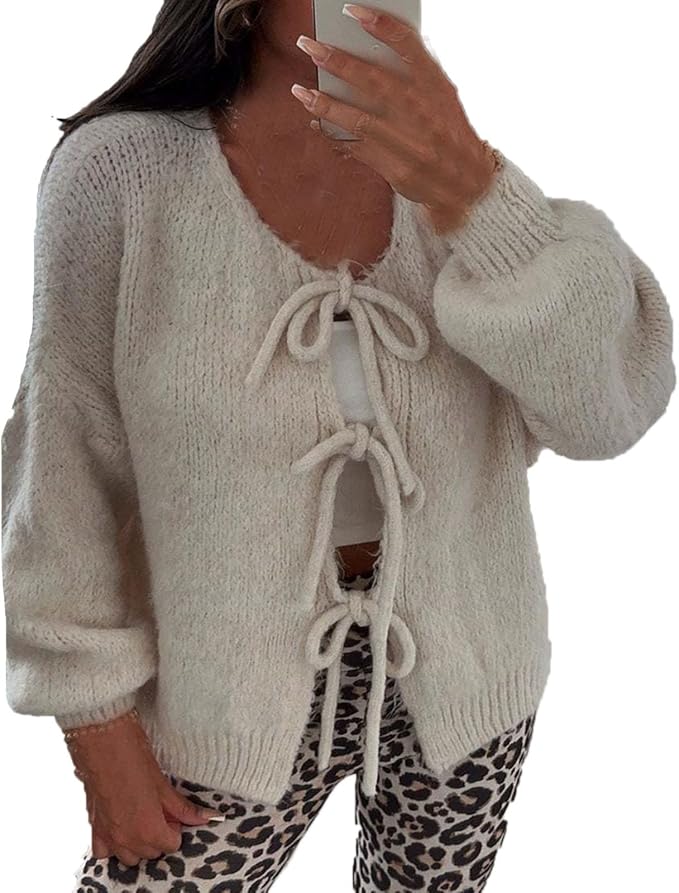 Léonie | Cardigan À Nouer