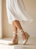 Valeria | Espadrilles Compensées À Lacets