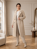 Alix | Manteau Long Effet Teddy
