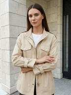 Camille | Veste Utilitaire Élégante à Taille Ajustable