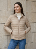 Camille | Veste Matelassée Légère à Col Montant