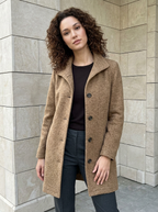 Léonie | Manteau Mi-Long Boutonné