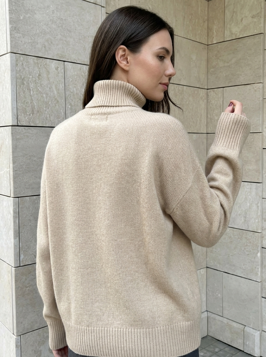 Élodie | Pull Col Roulé Oversize