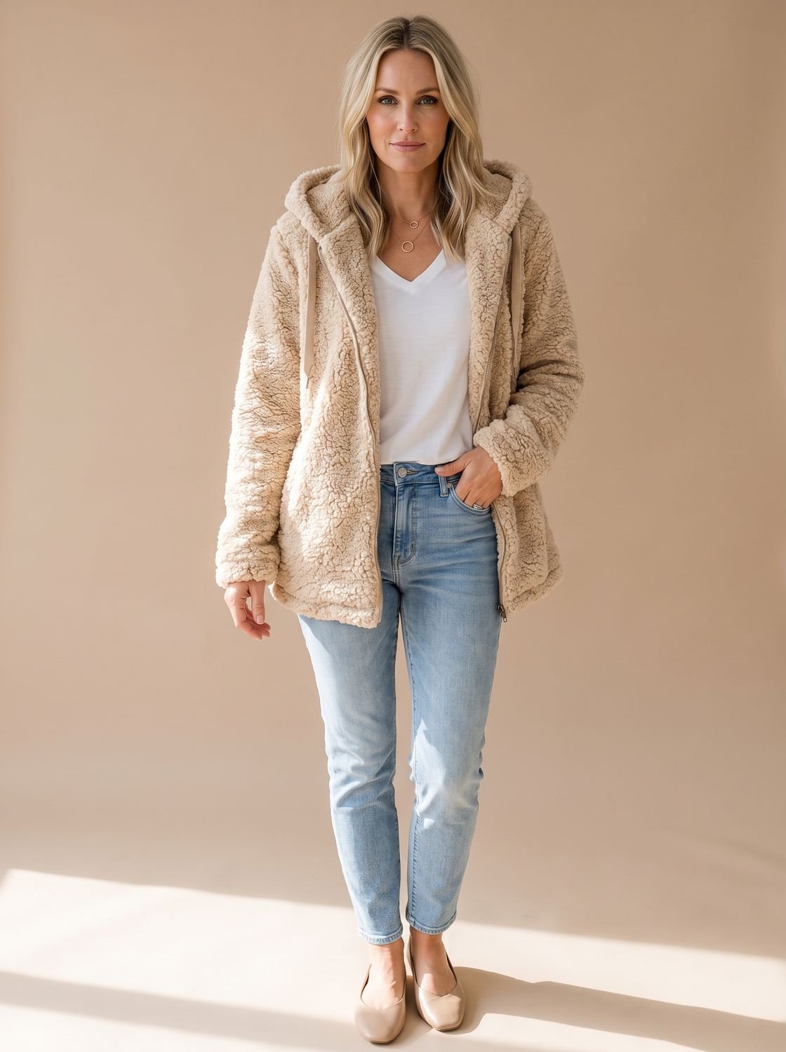 Roxane | Veste Polaire Capuche Coupe Oversize