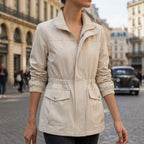 Valentine | Veste Zippée Cintrée en Coton