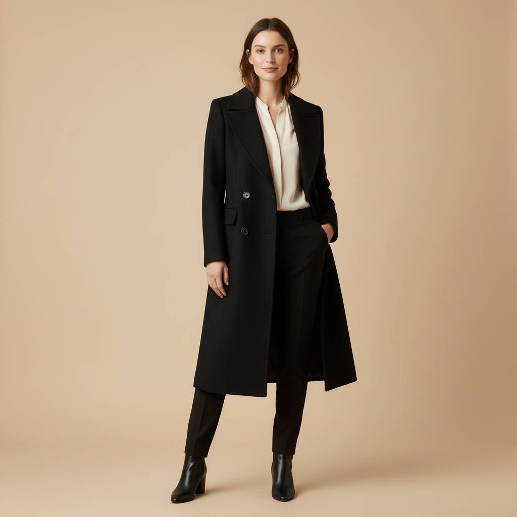 Mila - Manteau En Laine Ajusté