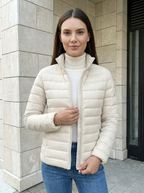 Camille | Veste Matelassée Légère à Col Montant