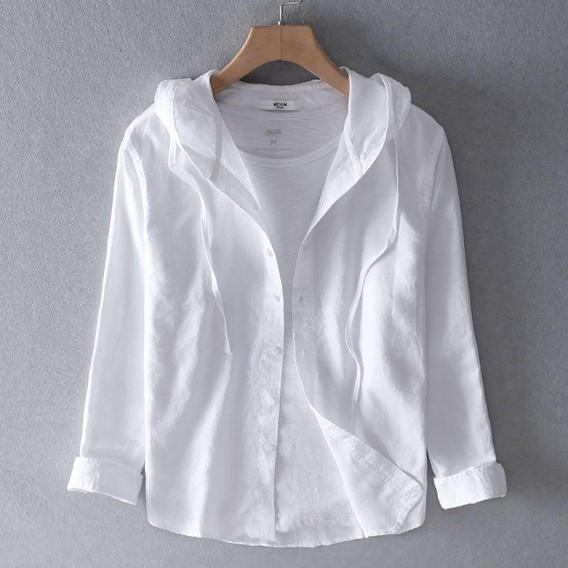 Agathe | Chemise Capuche Rayée Boutonnée