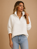 Héloïse | Pull Col Camionneur Demi-Zip