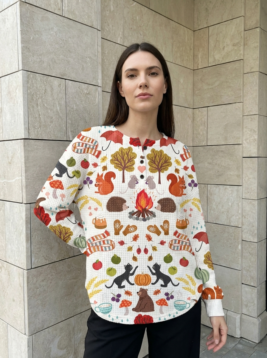 Aurélie | Pull Décontracté à Motifs Patchwork