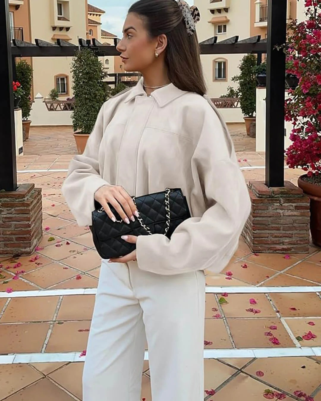 Arielle | Veste Bomber Suédine