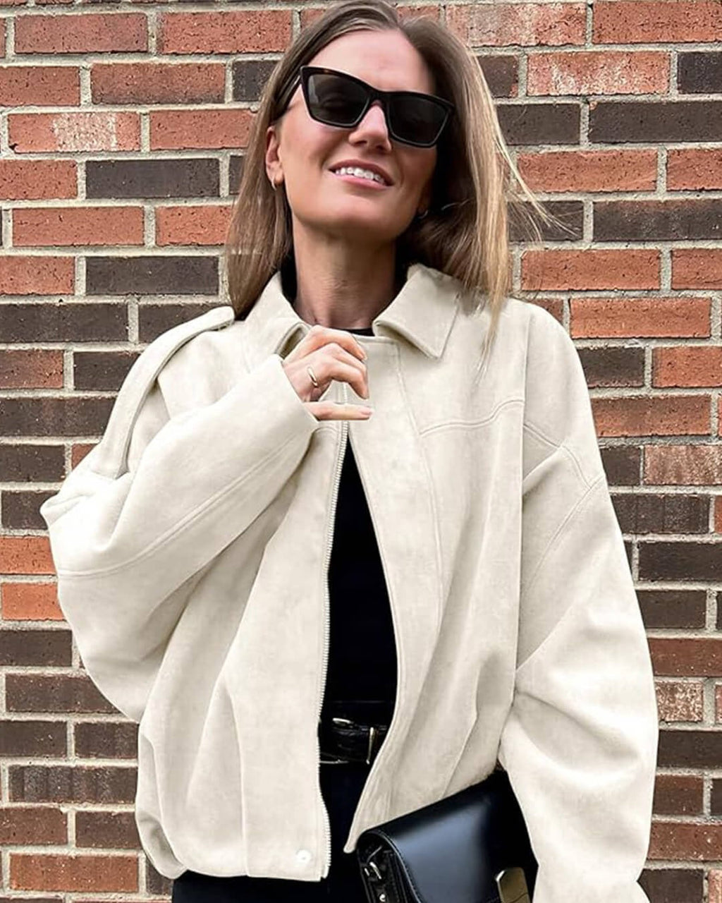 Arielle | Veste Bomber Suédine