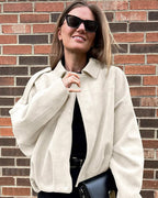 Arielle | Veste Bomber Suédine