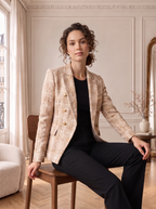 Camille | Blazer Tweed à Carreaux