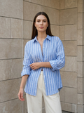Léonie | Chemise Rayée Oversize Élégante