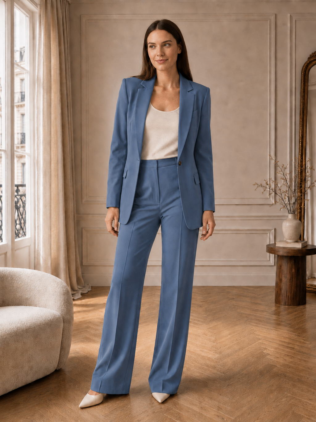 Solène | Ensemble Tailleur Blazer Et Pantalon