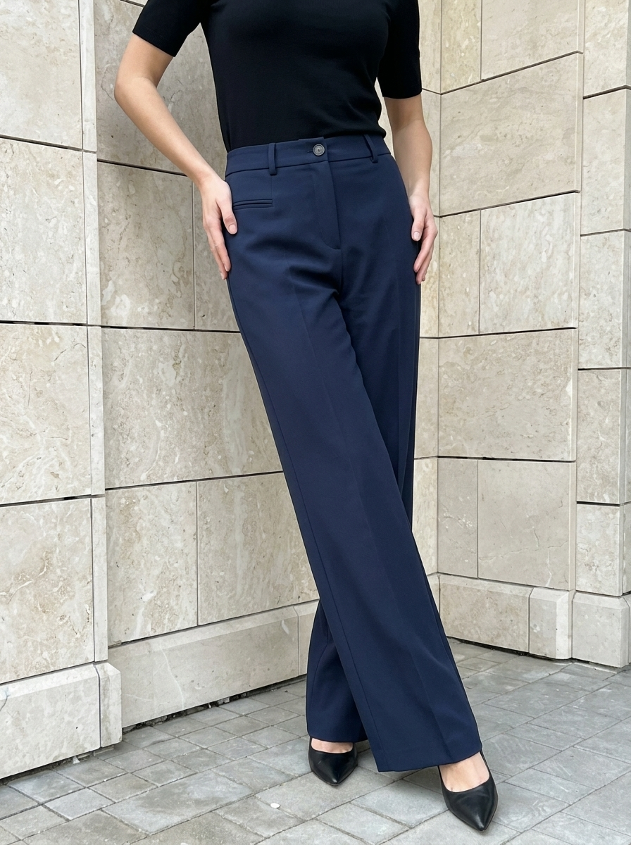 Camille | Pantalon Palazzo Taille Haute Élégant