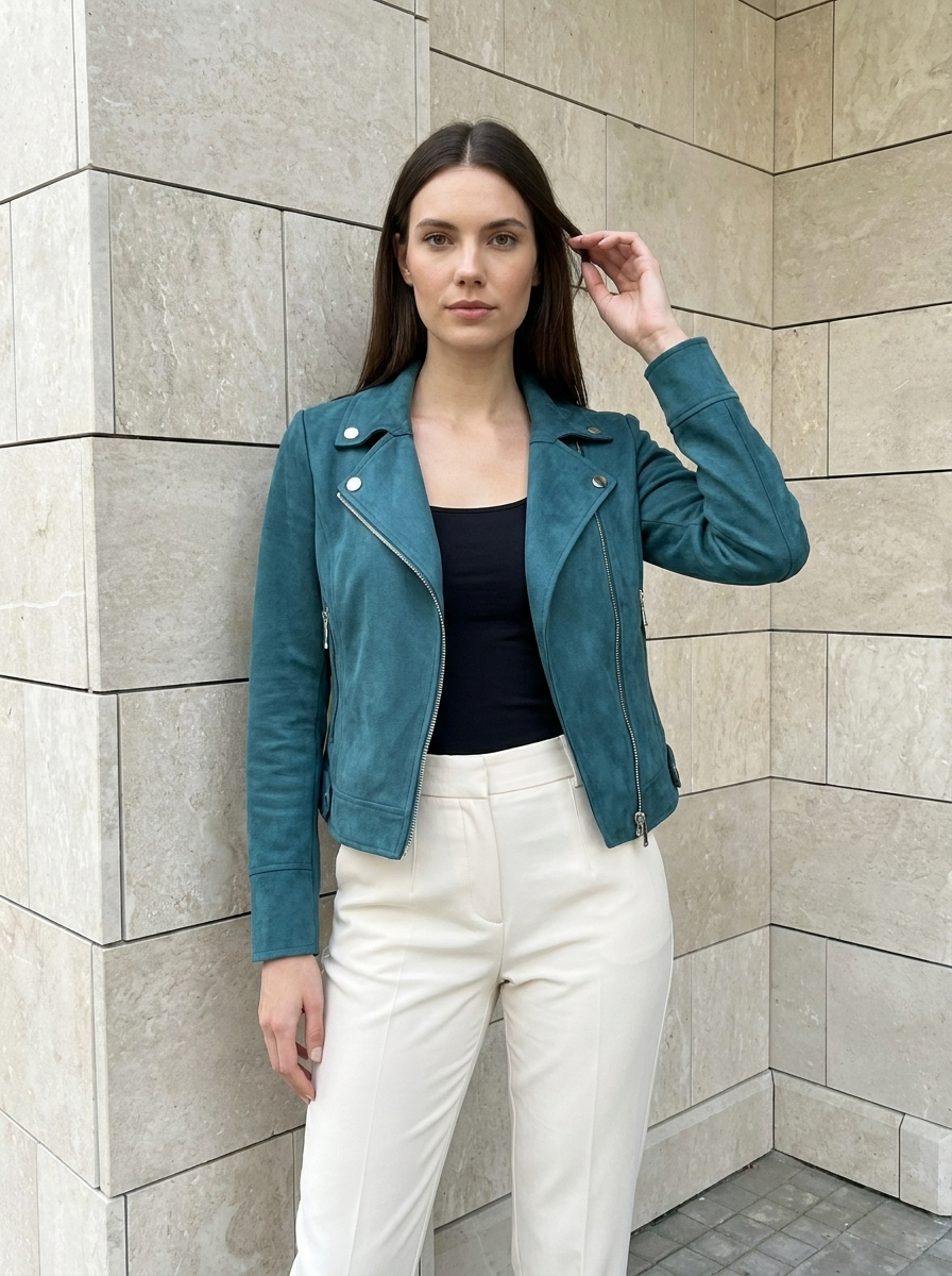Amélia | Veste Biker Cintrée