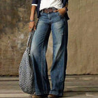 Adèle | Jean Large Délavé Taille Haute