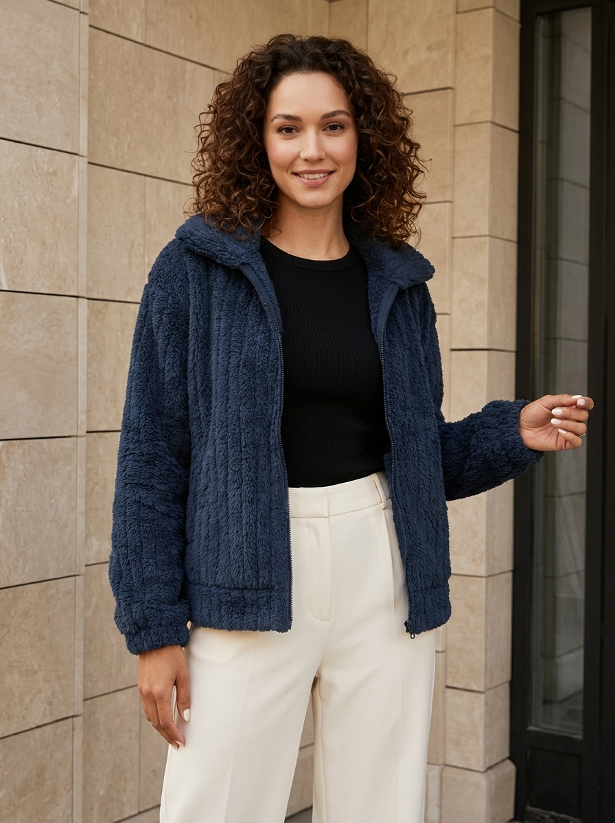 Noémie | Veste Polaire Zippée Douce