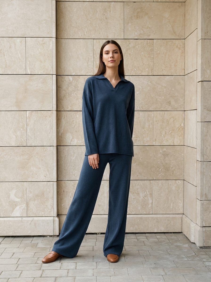 Éléa | Ensemble Décontracté à Pantalon Large