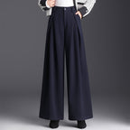 Charlotte | Pantalon Large Taille Haute Plis