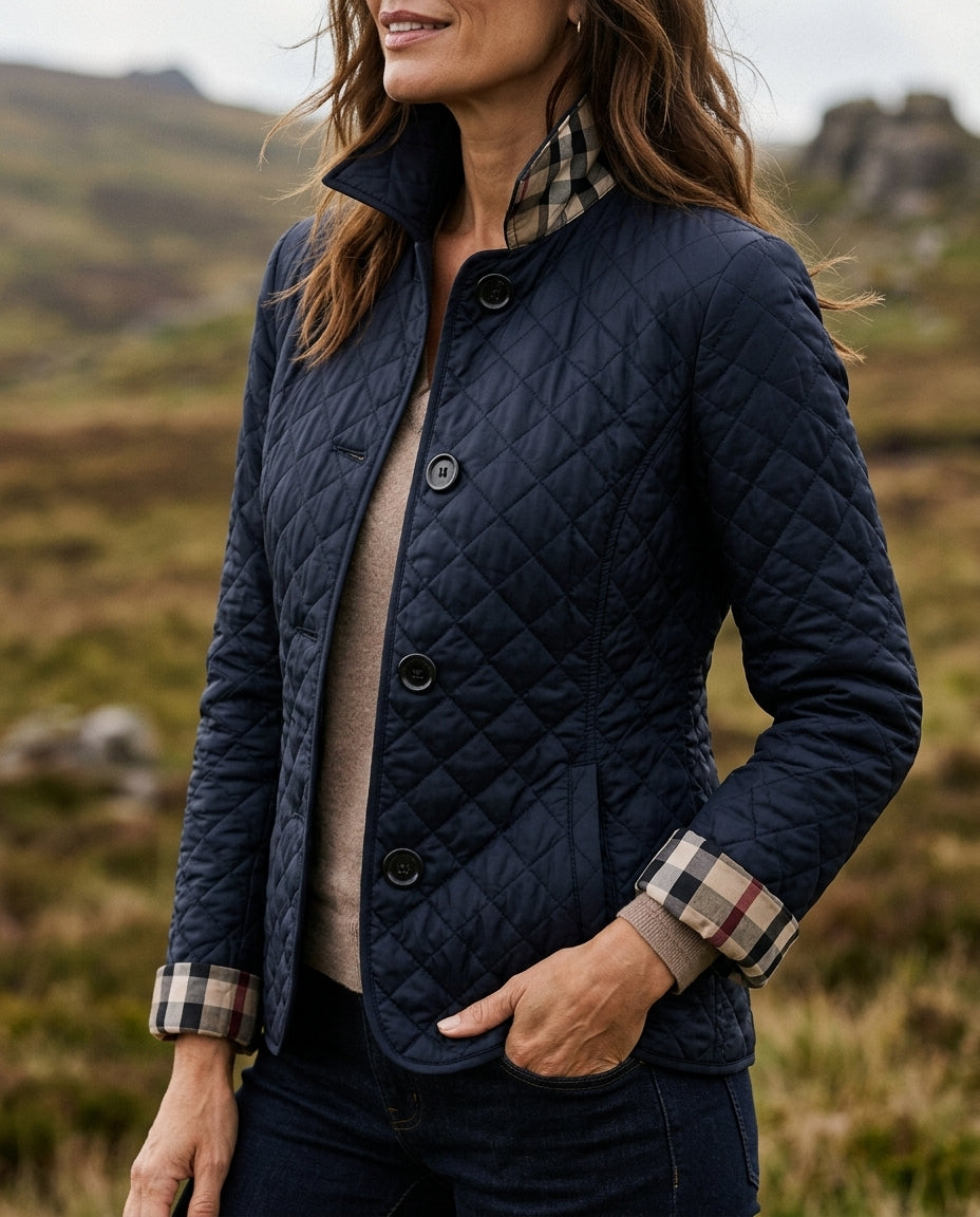 Aurélie | Veste Matelassée Légère Col Montant