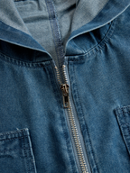 Maëlys | Combinaison Denim Capuche