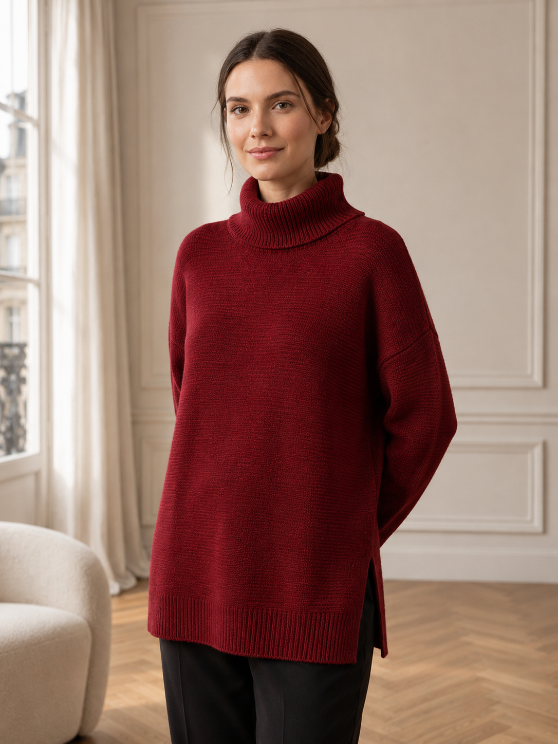 Amélie | Pull Oversize Col Roulé