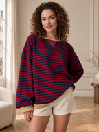 Maëlle | Sweat Oversize Rayé