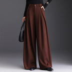 Charlotte | Pantalon Large Taille Haute Plis