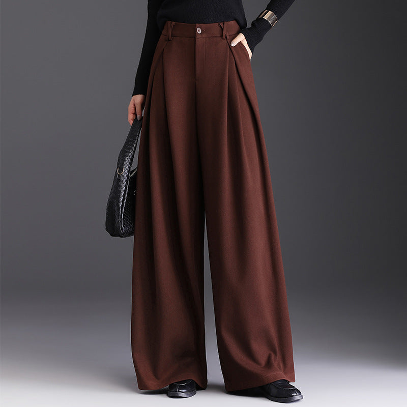 Charlotte | Pantalon Large Taille Haute Plis
