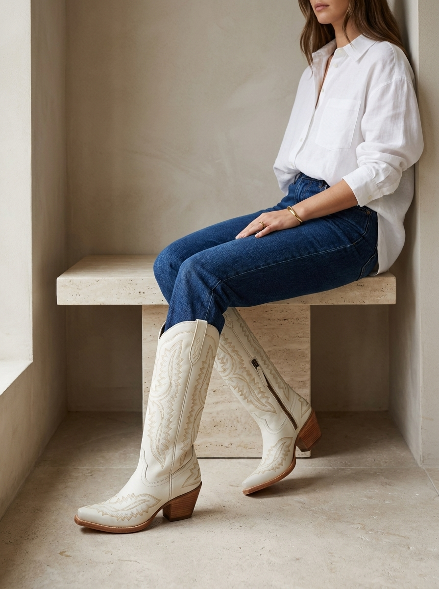 Savannah | Bottes Cowboy Western Brodées