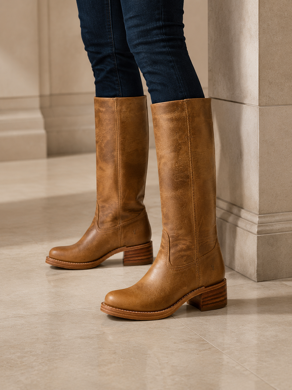 Solène | Bottes Hautes En Cuir