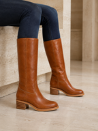 Solène | Bottes Hautes En Cuir