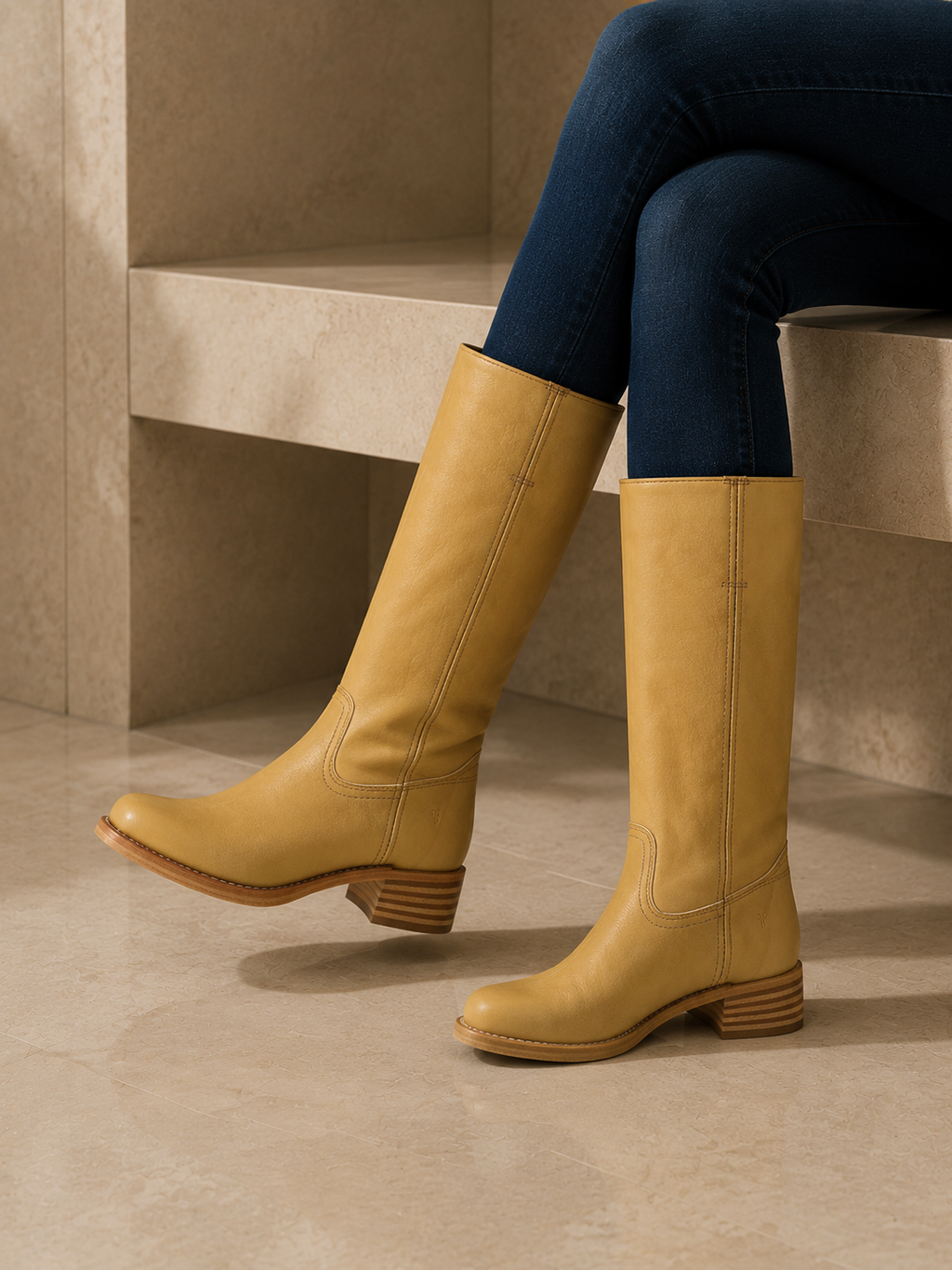 Solène | Bottes Hautes En Cuir