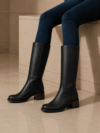 Solène | Bottes Hautes En Cuir