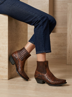 Noémie | Bottines Cowboy Brodées
