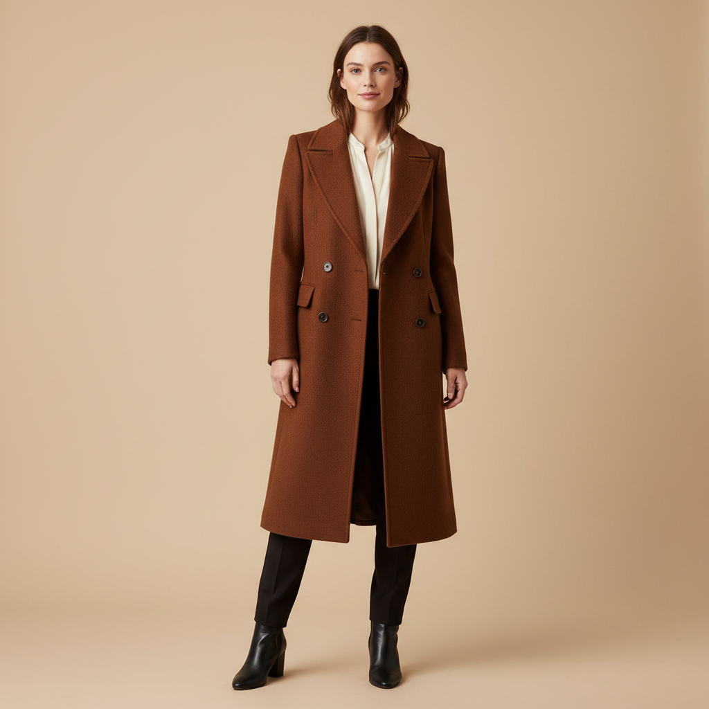 Mila - Manteau En Laine Ajusté