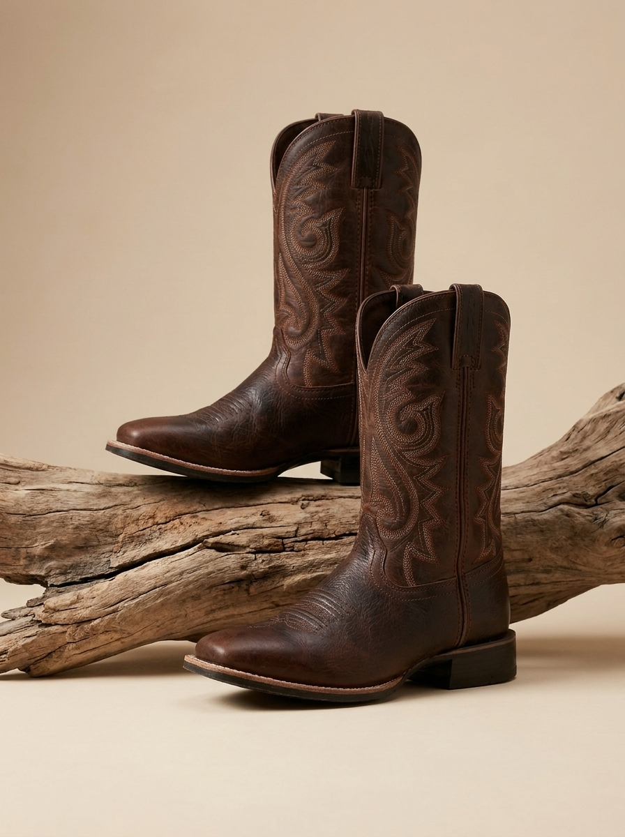 Valen | Bottes Cowboy Hautes En Cuir