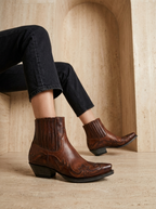 Noémie | Bottines Cowboy Brodées