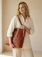 Isabella | Grand Sac Cabas En Cuir Pour