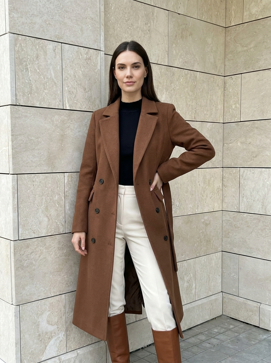 Elvire | Manteau Long Croisé