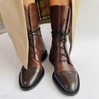 Constance | Bottines Lacées en Cuir