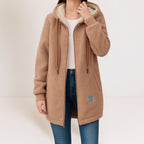 Nicola | Veste Polaire à Capuche Doublée Sherpa