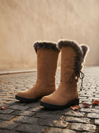 Rosalie | Bottes Hautes Bordure Fausse Fourrure